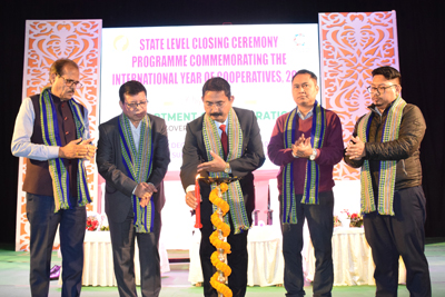 State level closing ceremony of commemorating international week of cooperatives held at Sukanta Academy Auditorium in Agartala on December 22.